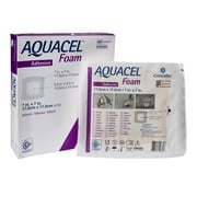 Aquacel Foam Dressing 7 x 7" Square with Border Waterproof Film Backing 420621 10 per Box