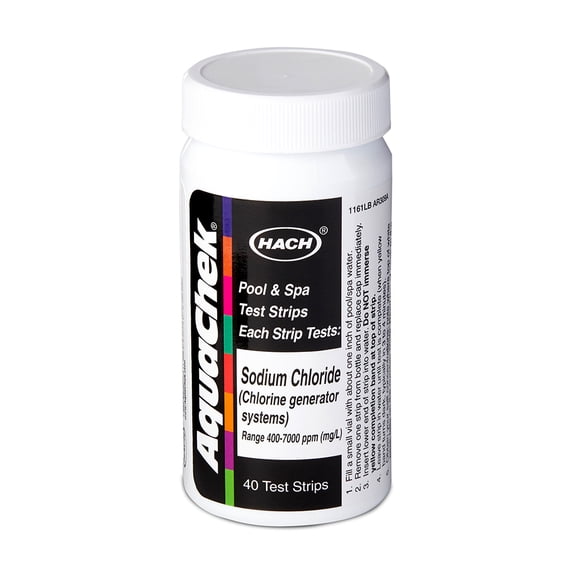 Aquachek 561161 Swimming Pool White Salt Titrators Test Kit Strips, 40 Count