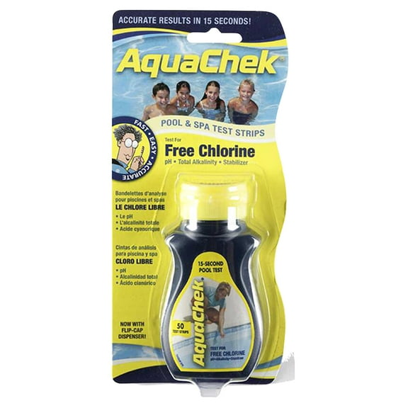 AquaChek 552244-02 6-in-1 Test Strips for Spas and Hot Tubs, 50-Count, 2-Pack