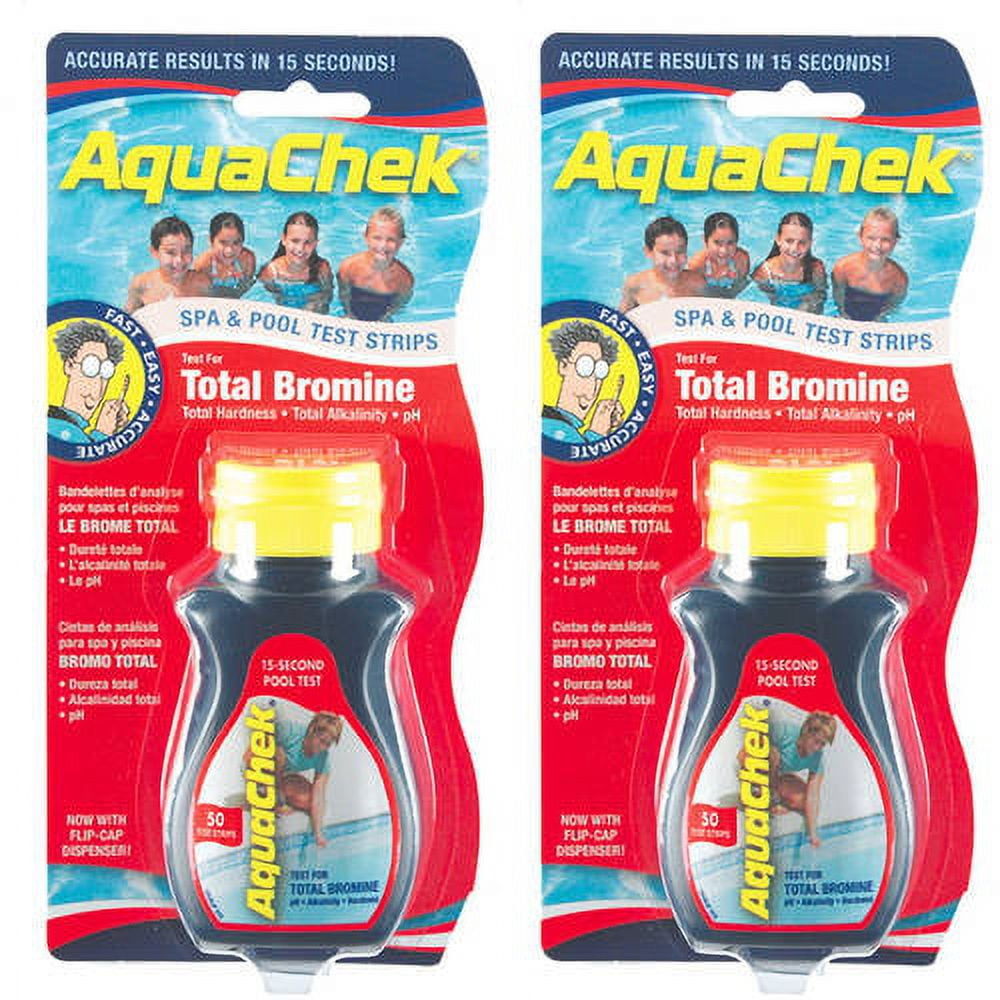 Aquachek Red Bromine Test Strips for Pools and Spas, 50 Strips