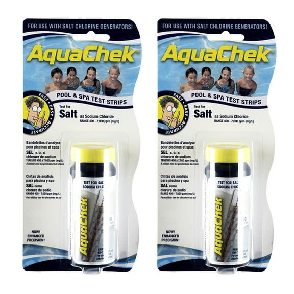 Aquachek White Salt for Swimming Pools, 10 Strips