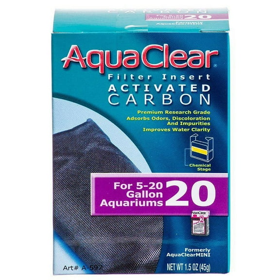 Aquaclear Activated Carbon Filter Inserts [Aquarium, Filter & Bio Bags] For Aquaclear 20 Power Filter