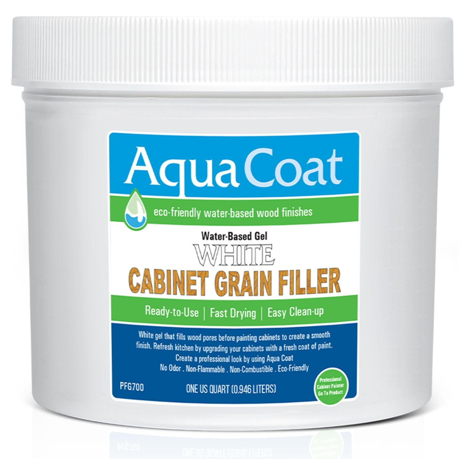 Aqua Coat Water-Based White Cabinet Wood Grain Filler Gel – Fast Drying ...