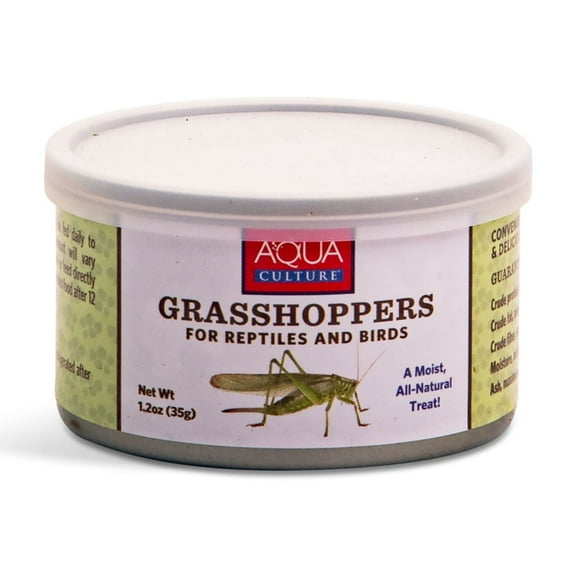 Aquaculture Canned Grasshoppers for Reptiles 1.2oz
