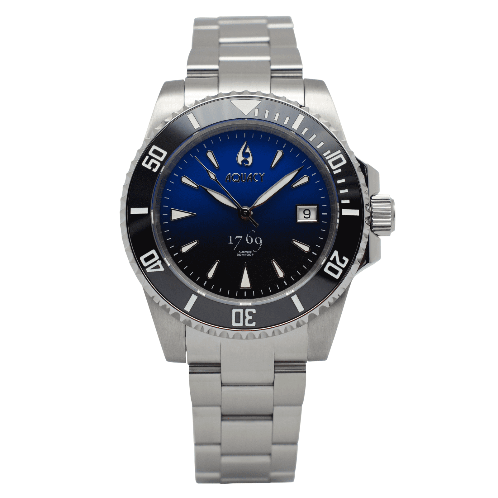 Aquacy 1769 Hei Matau Men's Automatic 300M Blue Watch Miyota 9015