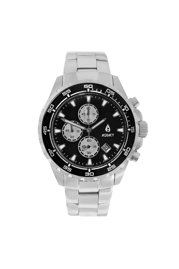 Hei Matau TradeWinds Chronograph Black Panda Dial Watch TW.OS10.BLPNDA.ST - Embossed Case Back - 200M Water Resistance - Japan Miyota Quartz Movement Dive Swimming Wrist Watches For Men