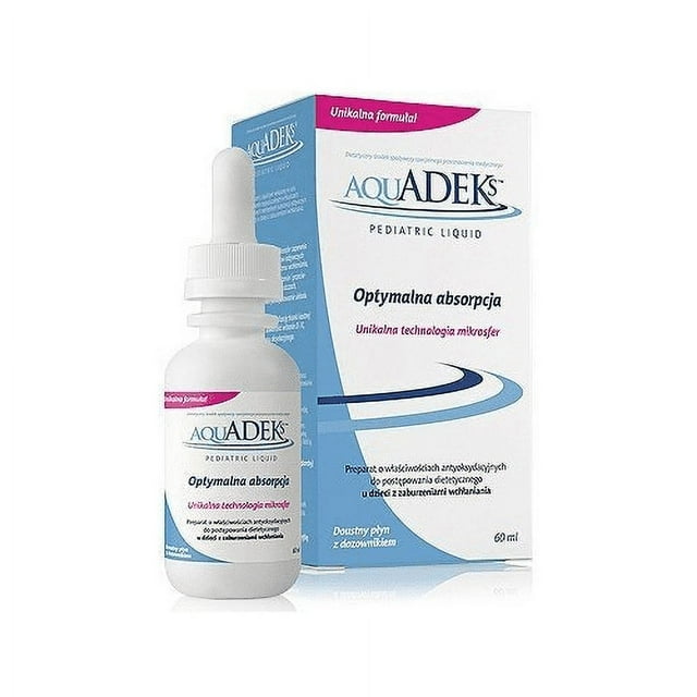 Aquadeks Pediatric Multivitamin & Mineral Supplement Drops, 60 mL