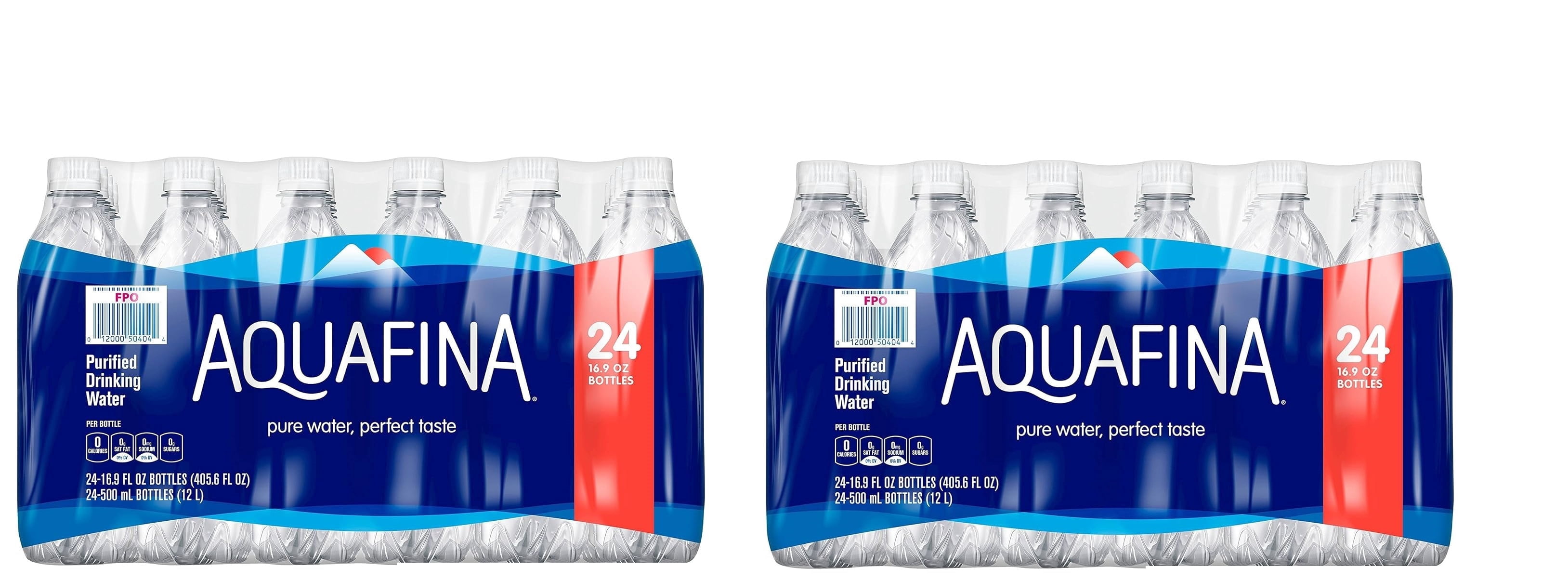 Aquafina Bottled Water, 16.9 Ounce (24 Bottles) - Pack of 2- (Total 48 Bottles)