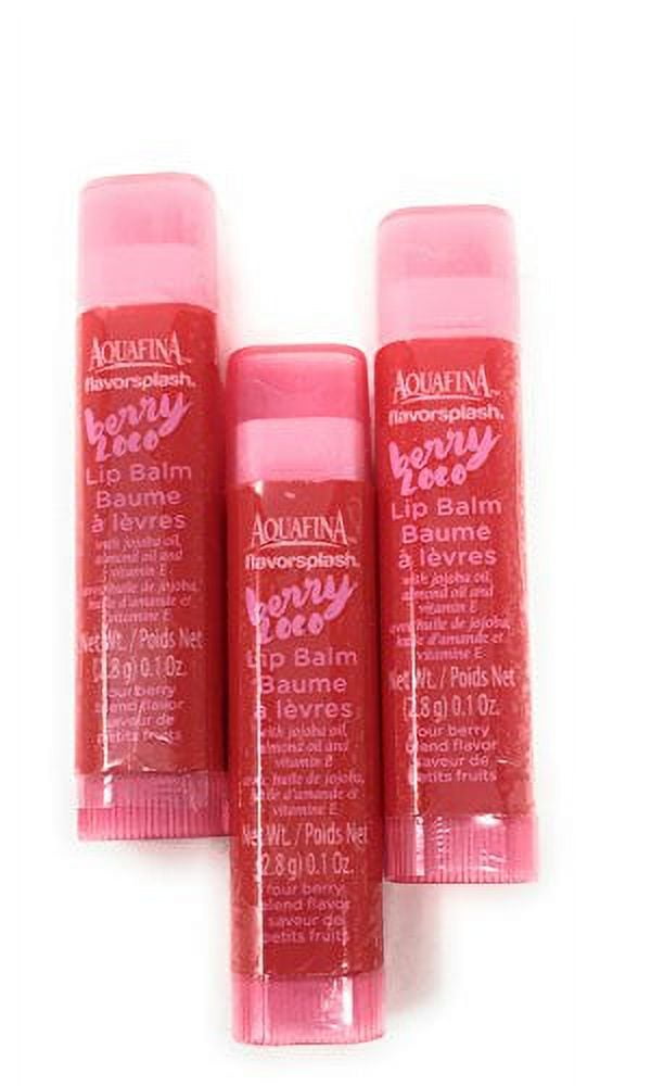 Aquafina Hydrating Lip Balm ( Pack of Three) (Berry Loco Pink