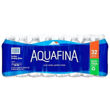 Aquafina Purified Drinking Water, 12 fl oz, 12 Pack Plastic Bottles ...