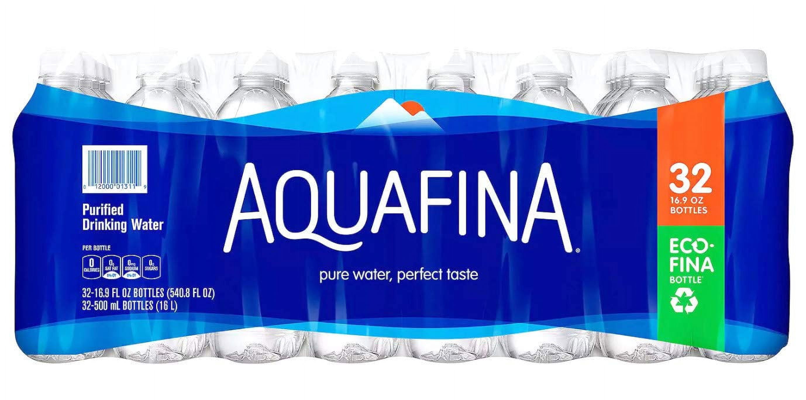 Aquafina, Purified Drinking Water, 16.9 oz., 32 pack - Walmart.com