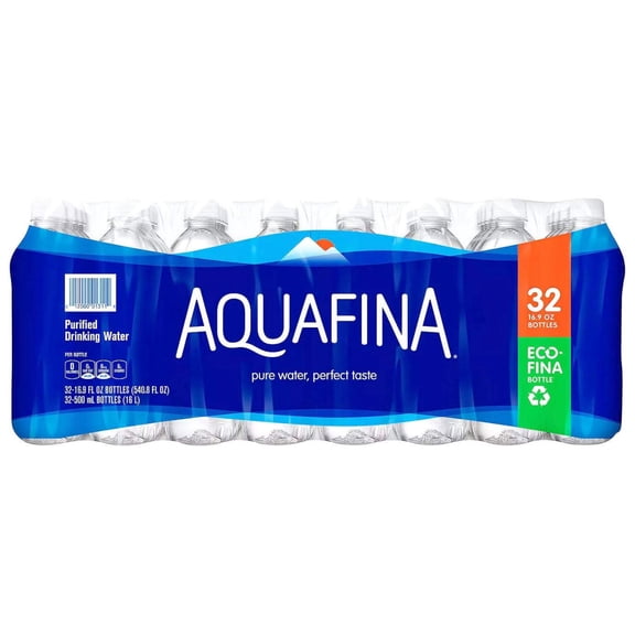 Aquafina Purified Drinking Water (16.9 oz., 32 pk.)