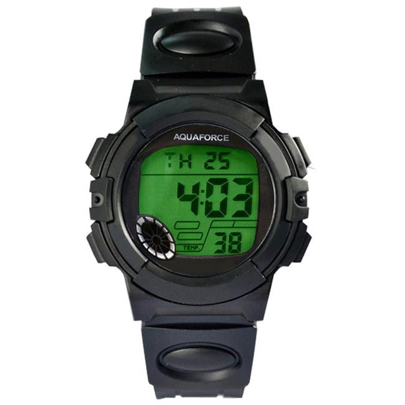 Aquaforce Multi Function Black Case with Black Strap Digital Watch - Black