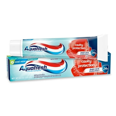 Aquafresh Cavity Protection Fluoride Toothpaste, Cool Mint, 5.6 Ounce