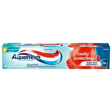 Aquafresh Cavity Protection Fluoride Toothpaste, Cool Mint, 5.6 Ounce