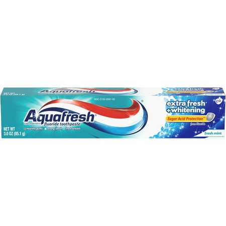 Aquafresh Extra Fresh + Whitening Toothpaste, Fresh Mint, 3 oz