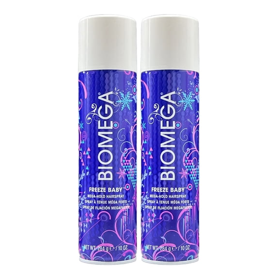 Aquage Biomega Freeze Baby Mega Hold Hairspray 10 Oz (Pack of 2)