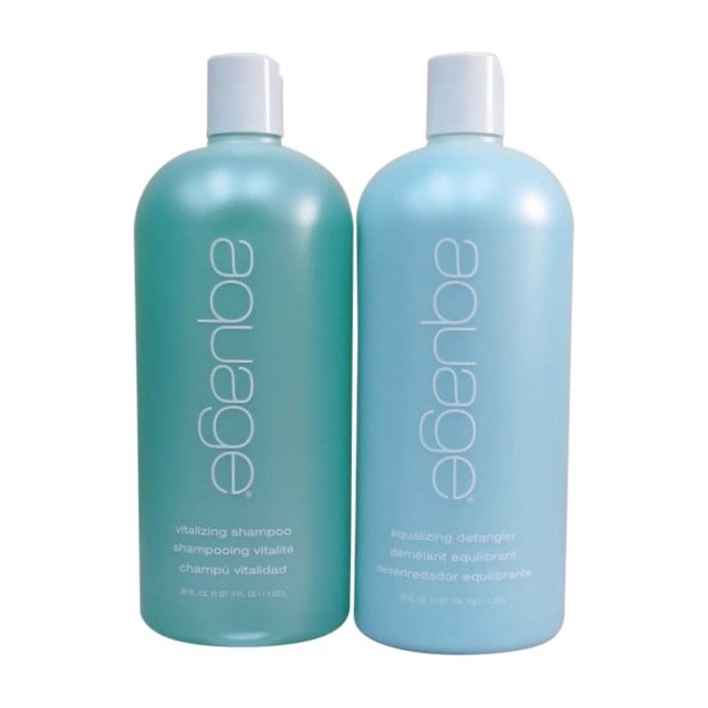 Aquage Vitalizing Shampoo And Equalizing Detangler 35 oz Duo Set