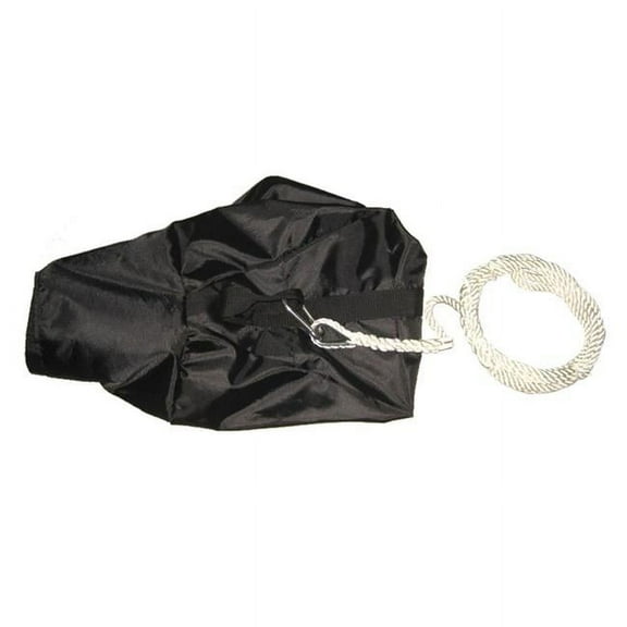 Aquaglide Anchor Bag Set w/Line Includes 20 Feet of Thick Nylon in Black