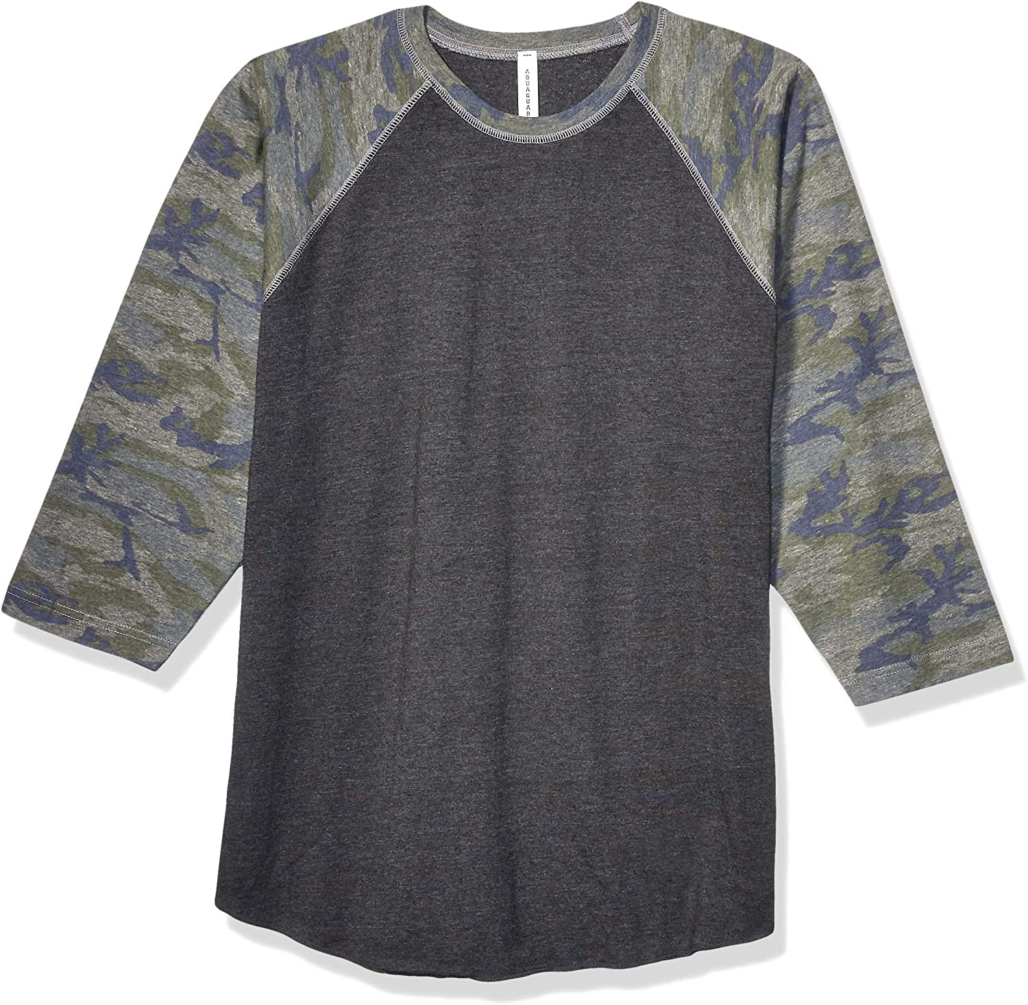 Aquaguard 100% Cotton Men's Vintage Baseball T-Shirt crew neck tee (3 Pack) - XL - VN Smoked/VN Camo