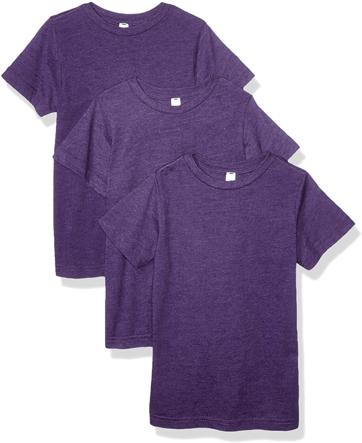 Aquaguard Boys 3-Pack T-Shirt Crew Neck Short Sleeve 100% Cotton Tee, Size: 4-14 - Large