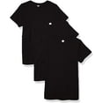 thumbnail image 1 of Aquaguard Boys 3-Pack T-Shirt Crew Neck Short Sleeve 100% Cotton Tee, Size: 4-14 - Medium - Black, 1 of 7