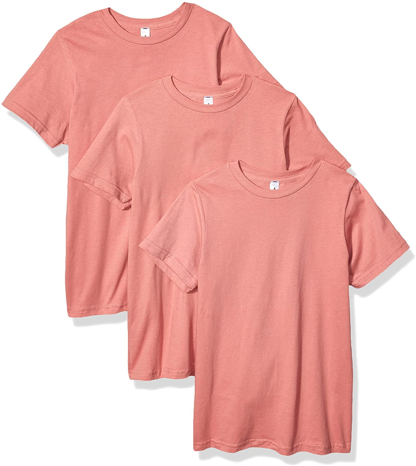 Aquaguard Boys 3-Pack T-Shirt Crew Neck Short Sleeve 100% Cotton Tee, Size: 4-14 - Small - Mauvelous
