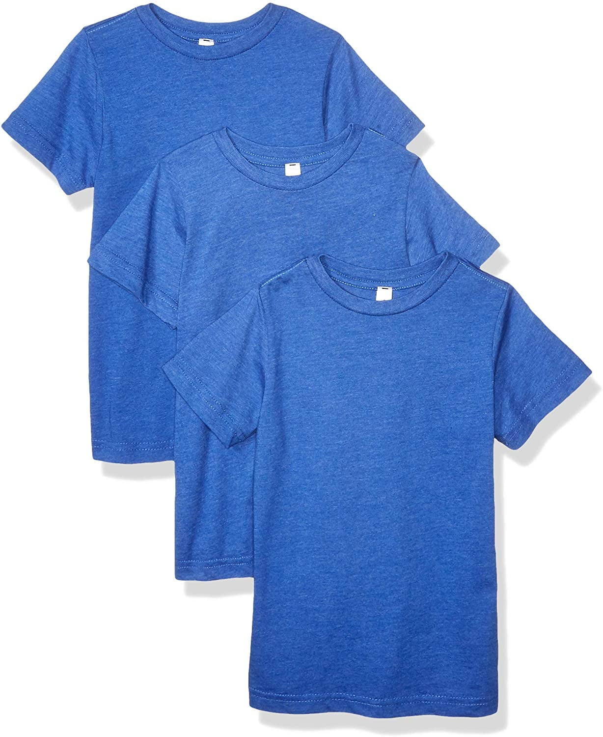 Aquaguard Boys 3-Pack T-Shirt Crew Neck Short Sleeve 100% Cotton Tee, Size: 4-14 - XL - Vintage Royal