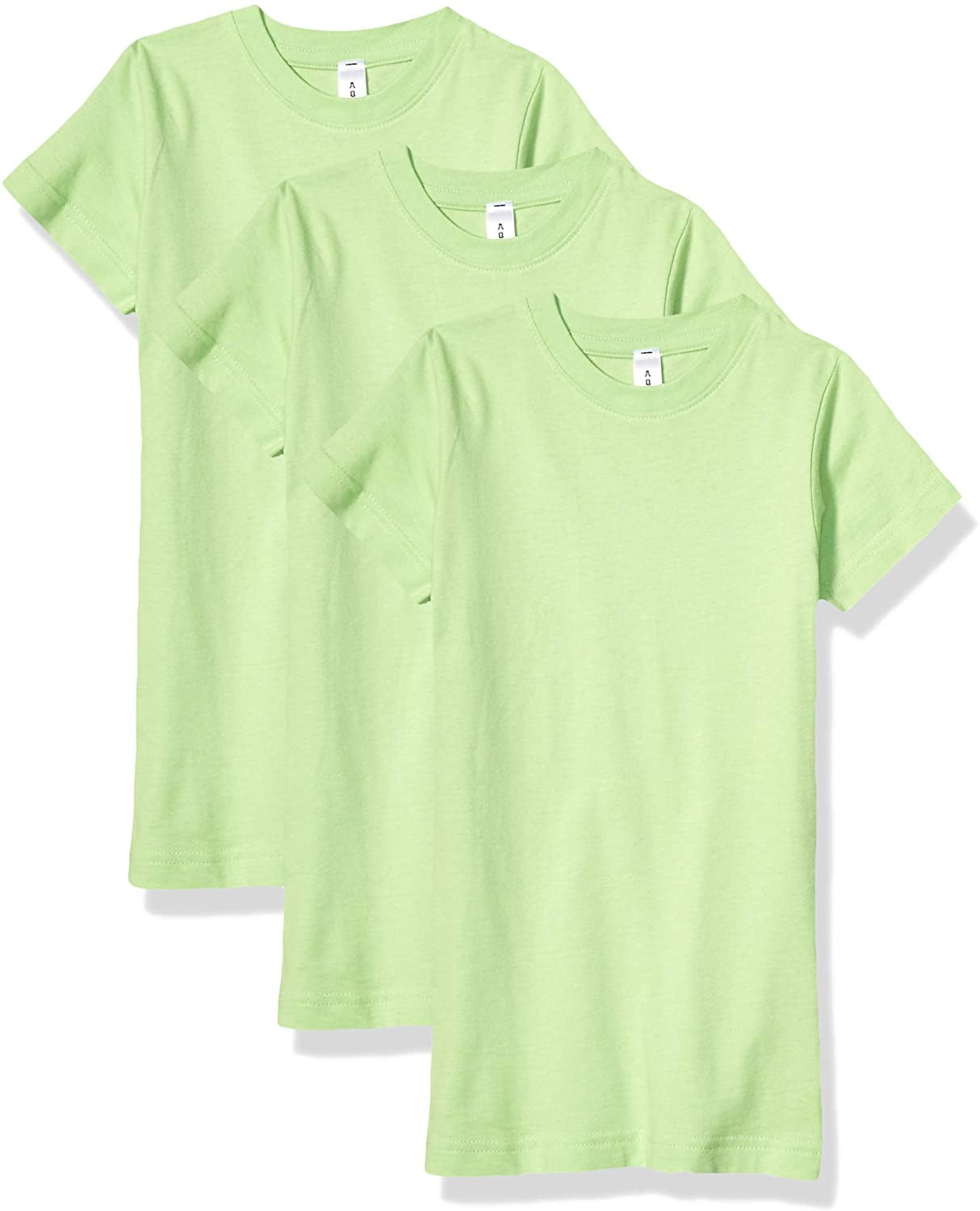 Aquaguard Boys 3-Pack T-Shirt Crew Neck Short Sleeve 100% Cotton Tee, Size: 4-14 - XS - Vint Chocolate