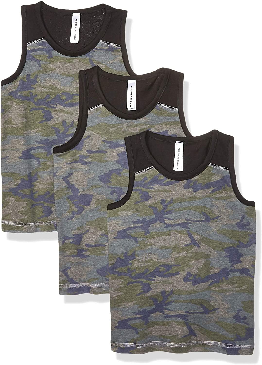 Aquaguard Boys' Contrast Back Tank - 3 Pack