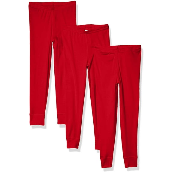 Aquaguard Girls' Baby Rib Pajama Pant (3 Pack)
