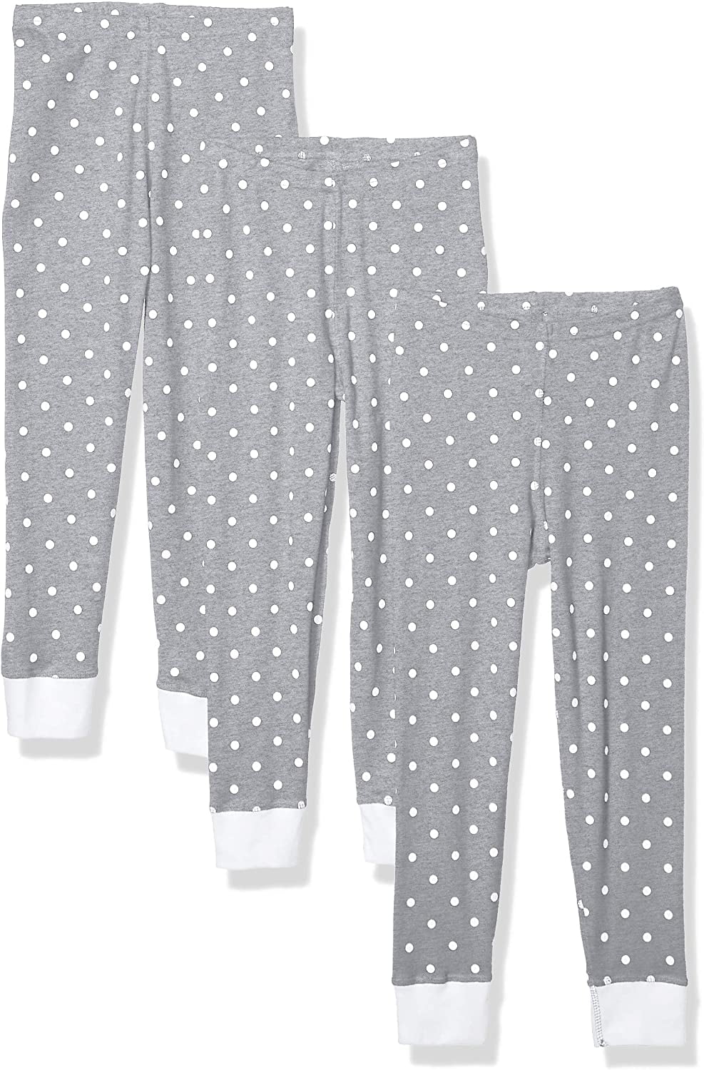 Aquaguard Girls' Baby Rib Pajama Pant (3 Pack)