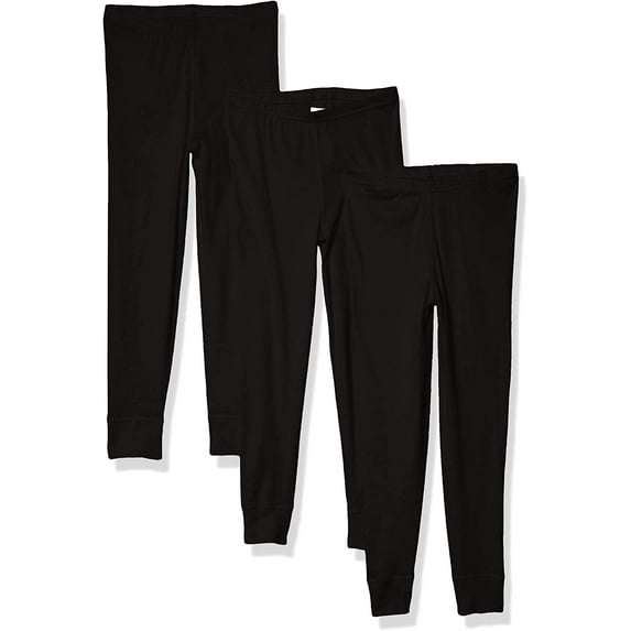 Aquaguard Girls' Baby Rib Pajama Pant (3 Pack)