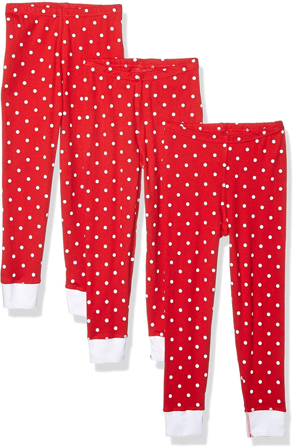 Aquaguard Girls' Baby Rib Pajama Pant (3 Pack)