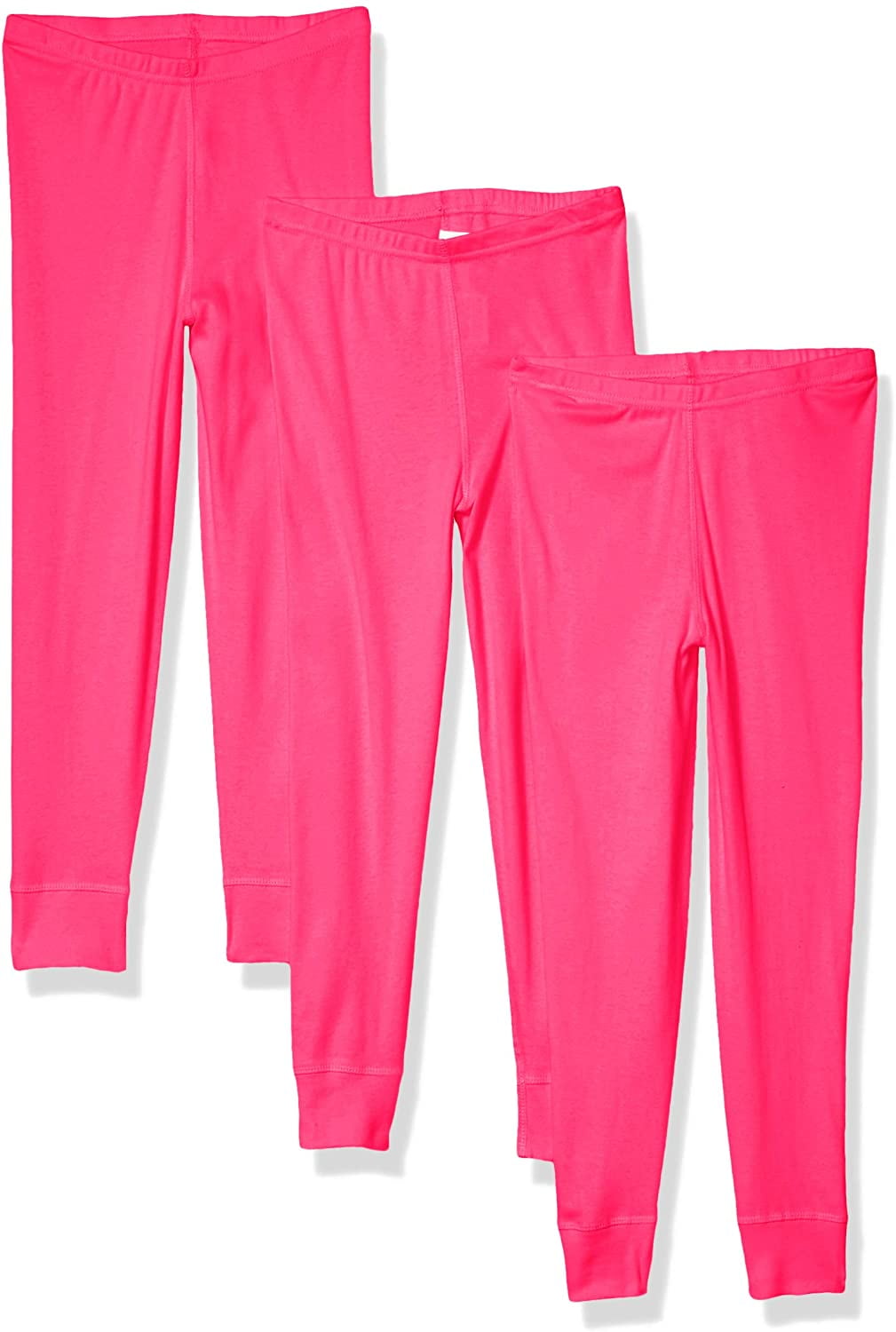 Aquaguard Girls' Baby Rib Pajama Pant (3 Pack)
