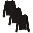 thumbnail image 1 of Aquaguard Girls' Baby Rib Pajama Top (3 Pack), 1 of 1