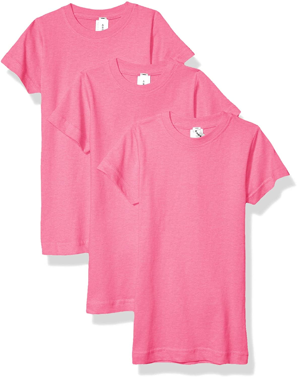 Aquaguard Girls' Sportswear Fine Jersey Longer Length T-Shirt (3 Pack)