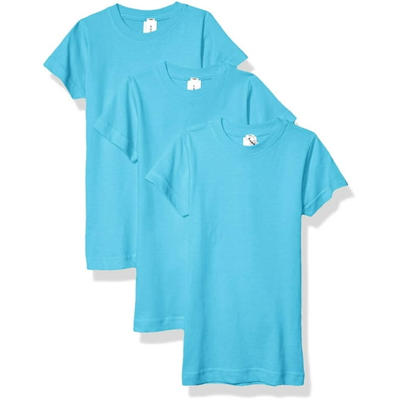 Aquaguard Girls' Sportswear Fine Jersey Longer Length T-Shirt (3 Pack)