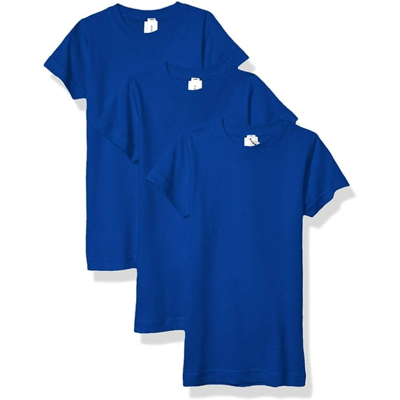 Aquaguard Girls' Sportswear Fine Jersey Longer Length T-Shirt (3 Pack)