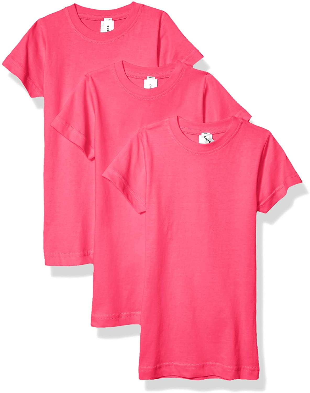 Aquaguard Girls' Sportswear Fine Jersey Longer Length T-Shirt (3 Pack)