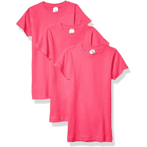 Aquaguard Girls' Sportswear Fine Jersey Longer Length T-Shirt (3 Pack)