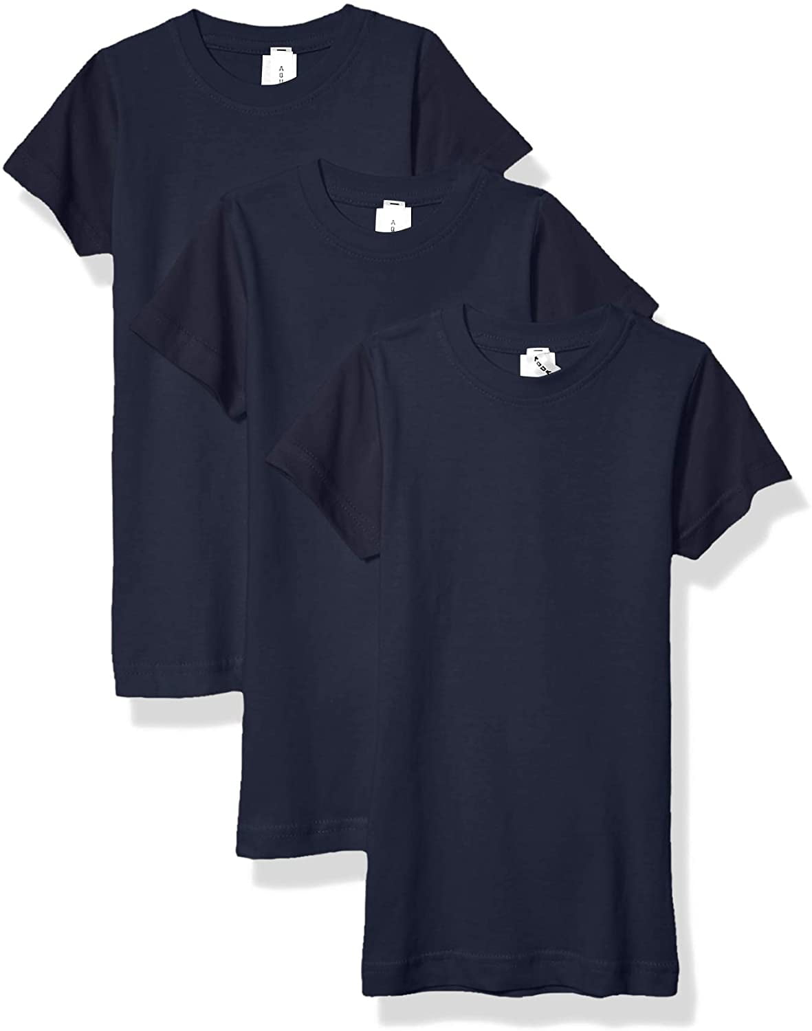 Aquaguard Girls' Sportswear Fine Jersey Longer Length T-Shirt (3 Pack)