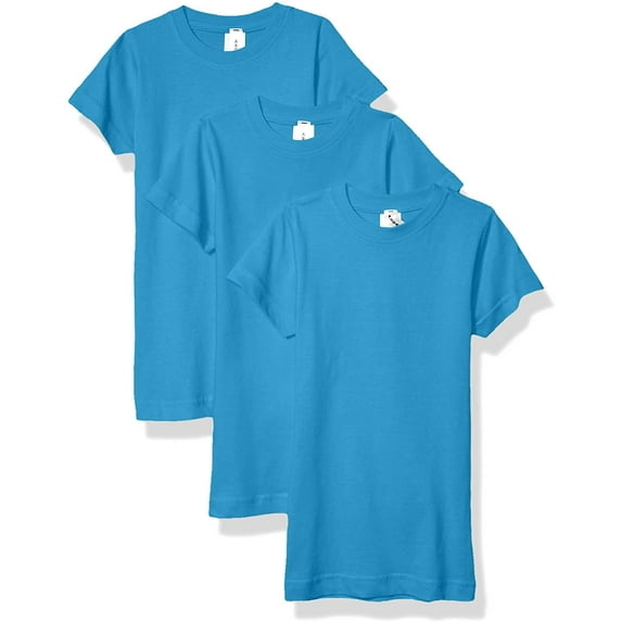 Aquaguard Girls' Sportswear Fine Jersey Longer Length T-Shirt (3 Pack)