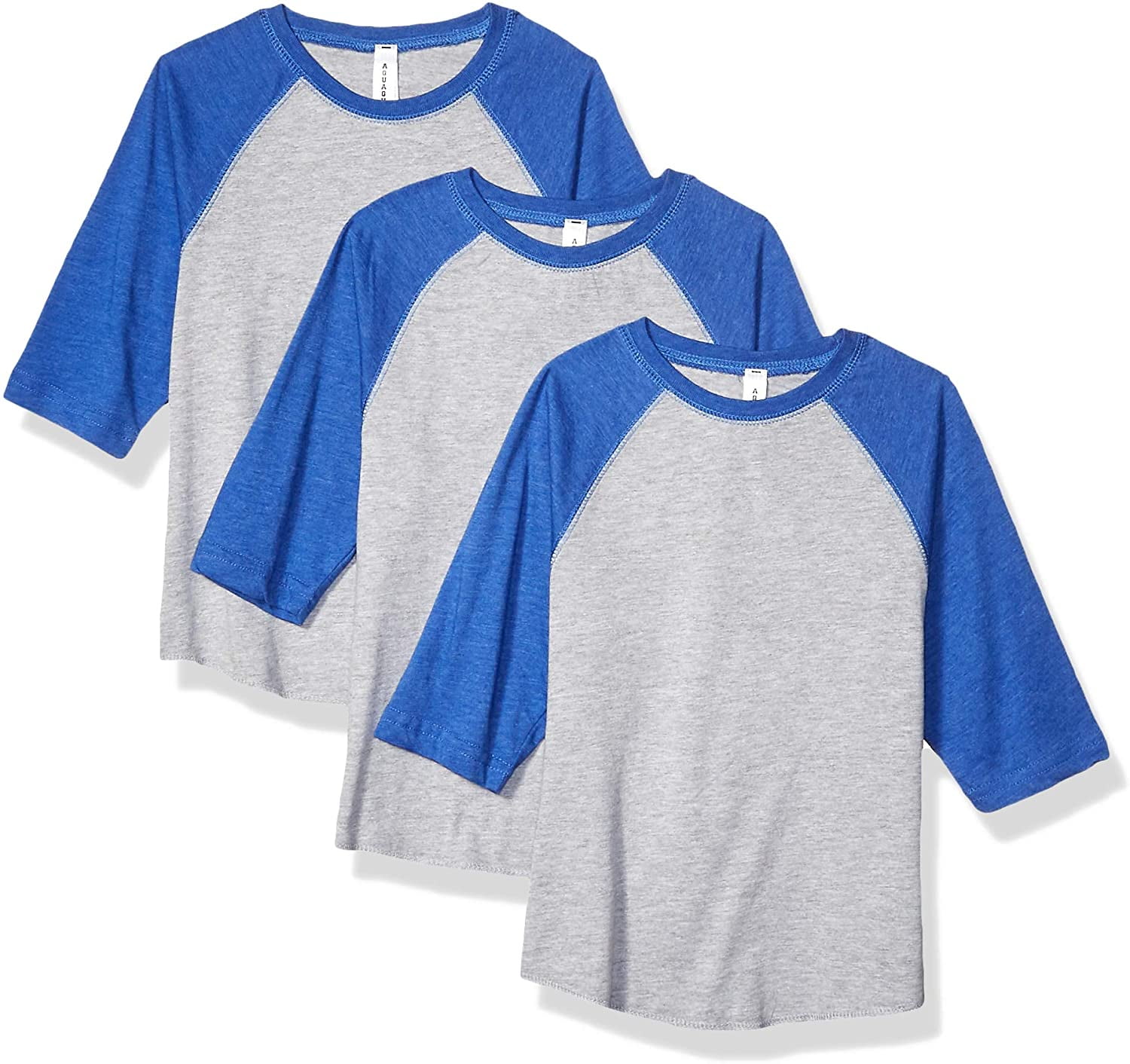 Aquaguard Girls' Vintage Baseball T-Shirt (3 Pack)