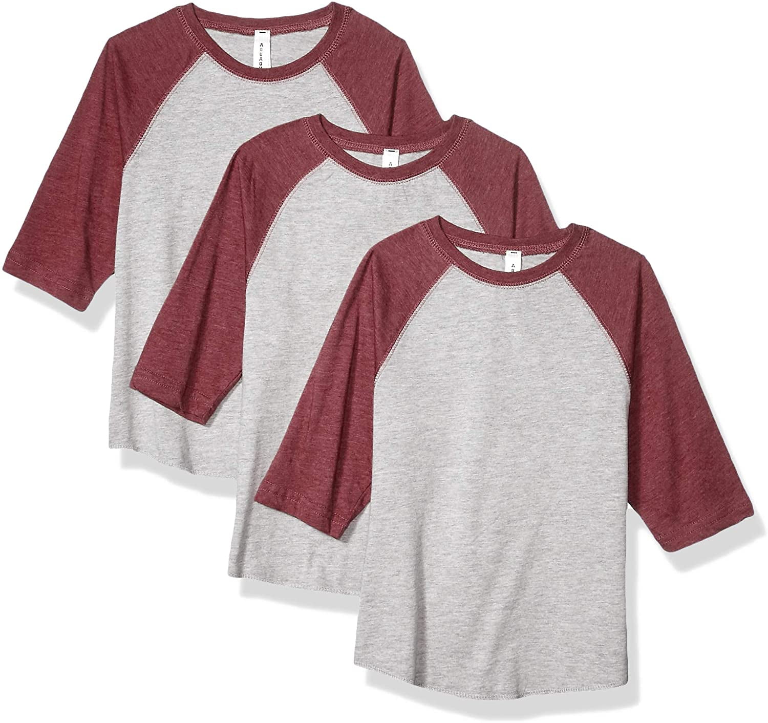 Aquaguard Girls' Vintage Baseball T-Shirt (3 Pack)