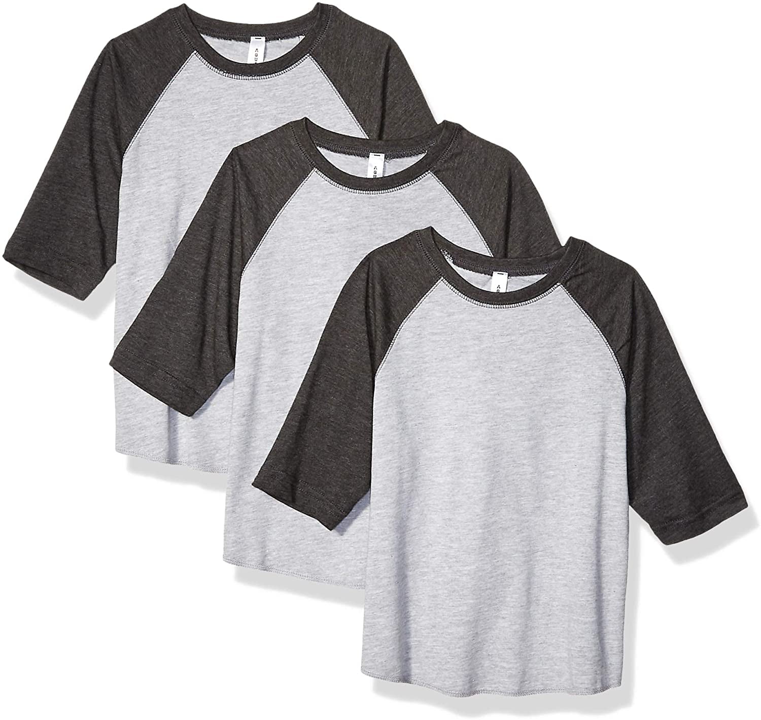 Aquaguard Girls' Vintage Baseball T-Shirt (3 Pack)