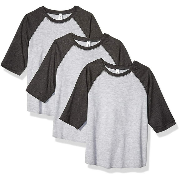 Aquaguard Girls' Vintage Baseball T-Shirt (3 Pack)