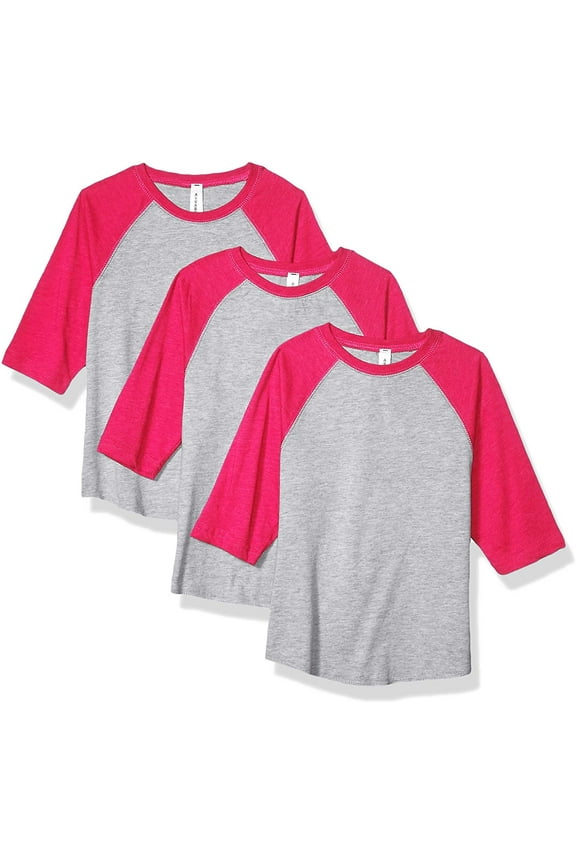 Girls' Vintage Baseball T-Shirt (3 Pack)