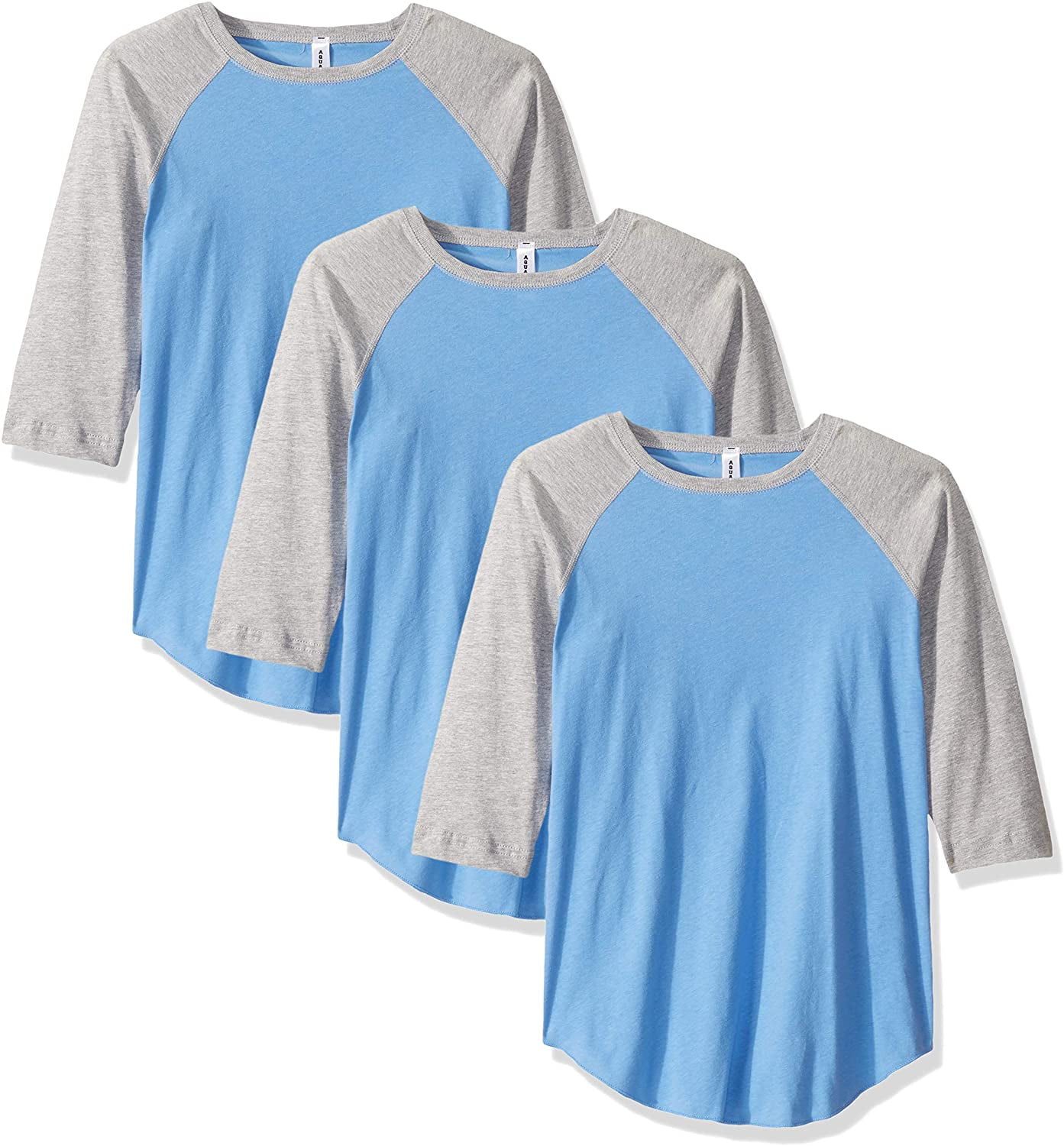 Aquaguard Girls' Vintage Baseball T-Shirt (3 Pack)