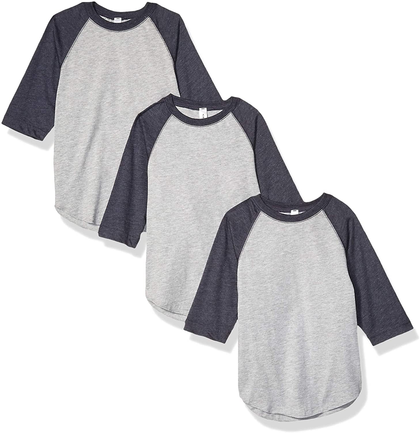 Aquaguard Girls' Vintage Baseball T-Shirt (3 Pack)